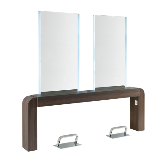 NUBIA 2 Wall-mounted Dressing Table 2 seats