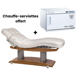 TROCH Table de Massage et soins électrique - Base bois clair