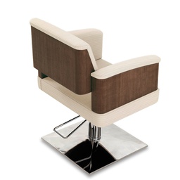 AIR Wenge wood hairdressing chair